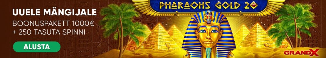 GrandX - liitujale €1000 + 250 tasuta spinni